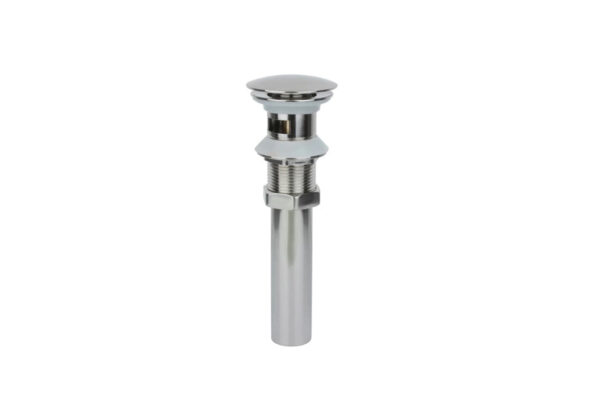 A-D-82011 Push-Button Pop-Up Sink Drain with Overflow Gold/Black/Brushed Nickel