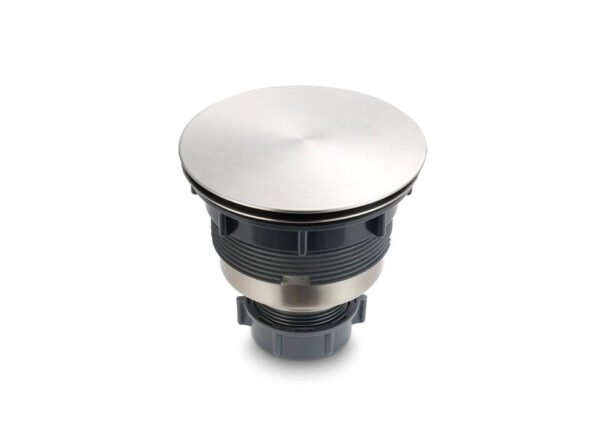 A-D-SS-03-BN Brushed Nickel Kitchen Basket Strainer with Full Cover, Fits all 3 1/2 drain opening