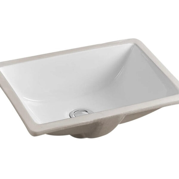 SK-2012-WH Rectangular Ceramic Undermount Basin