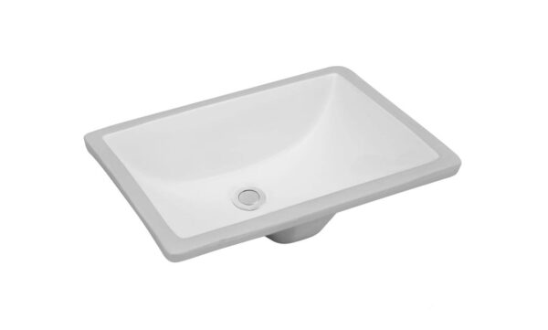 SK-2013-WH Rectangular Ceramic Undermount Basin White Color