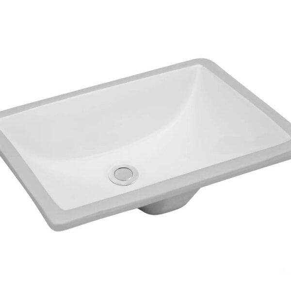 SK-2013-WH Rectangular Ceramic Undermount Basin White Color