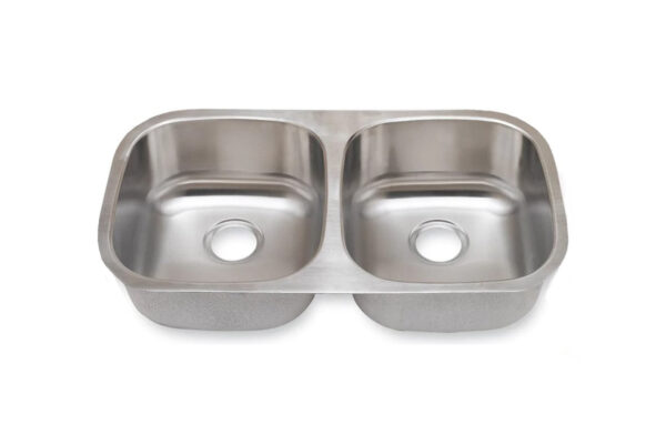 SM502 18 Gauge (18G) Undermount Double Bowl (50/50) T-304 Stainless Steel Sink