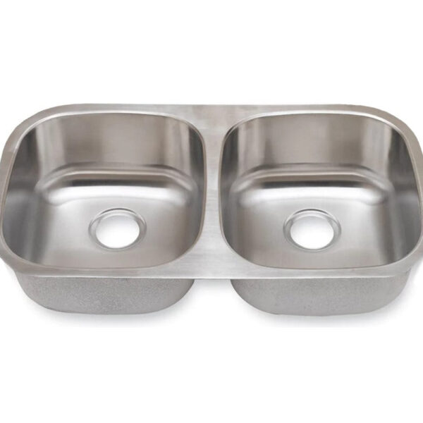 SM502 16 Gauge (16G) Undermount Double Bowl (50/50) T-304 Stainless Steel Sink