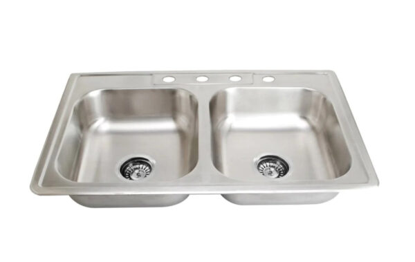 SM560-820D 18 Gauge (18G) Topmount Double Kitchen Sink