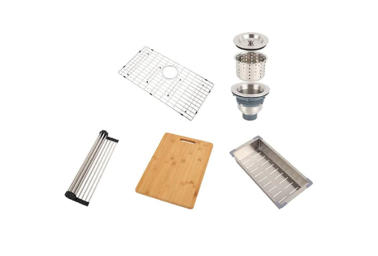 WRD3219S 18 Gauge (18G) Round Corners Stainless steel Undermount Square Single Bowl Sink - Image 2